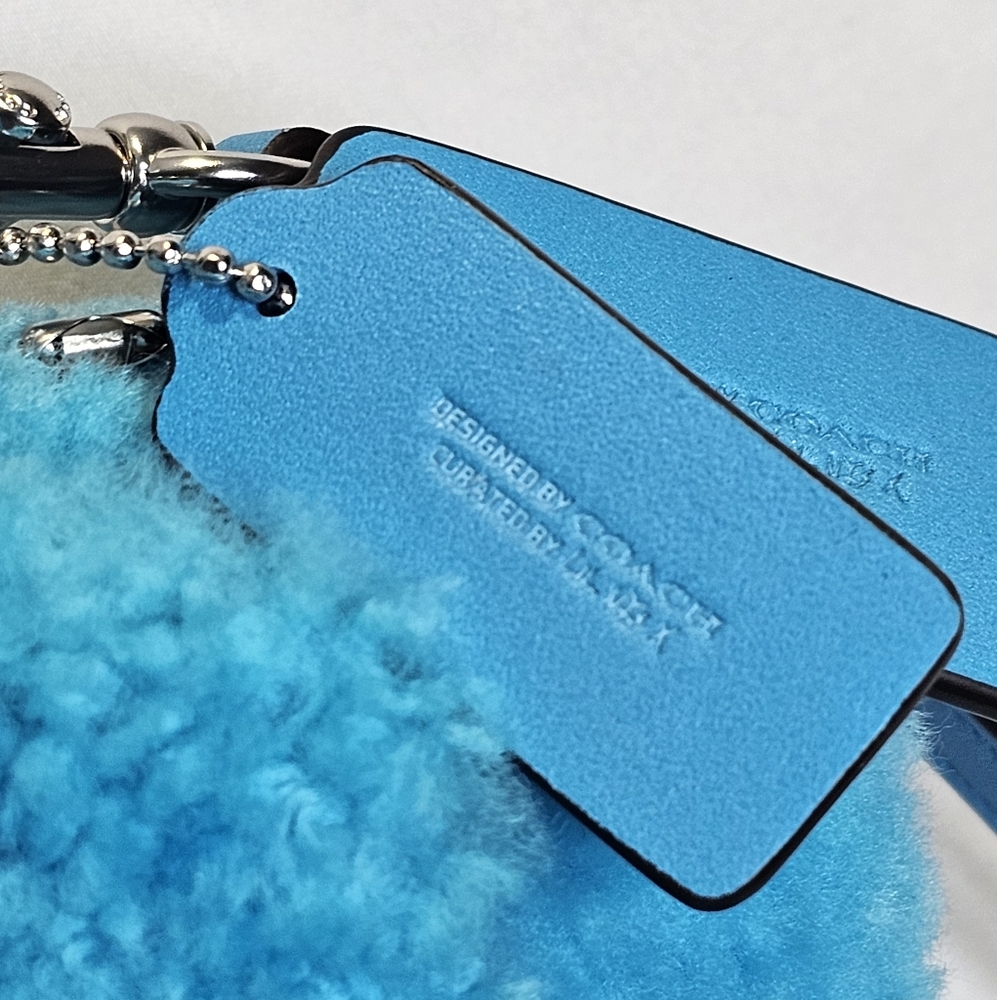 Coach Lil Nas X Drop Tabby 12 Shearling Montero Blue Crossbody Bag - Picture 7 of 11